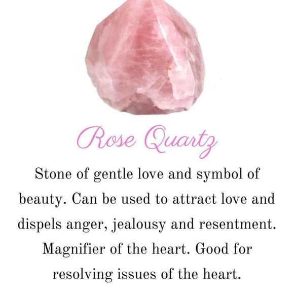 Rose Quartz Heart Bangle - Picture 2 of 3